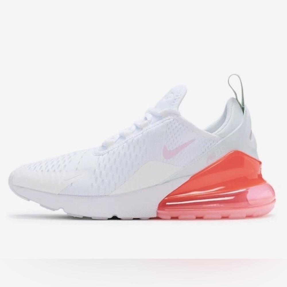 NIKE AIR MAX 270 (GS) WHITE / PINK FOAM 943345 113 YOUTH size 6 Y